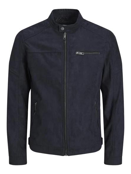 JJEROCKY JACKET NOOS Jet Black Jet Black S - Resim 2