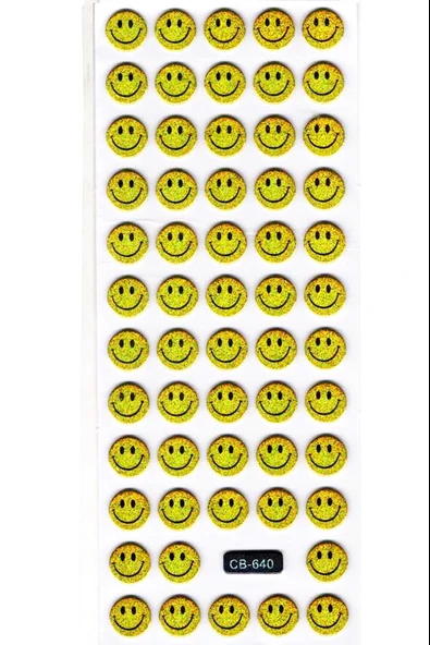 Sticker Kabartmalı Sticker Defter Planlayıcı Etiket (cb640) 16x7 cm- Mini Gülenyüz ürün görseli 1