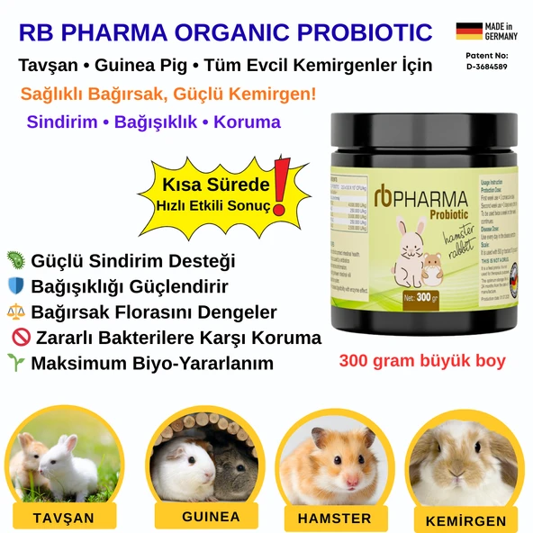 Kemirgen Probiyotiği Güçlü Içerik 300 gr (Büyük Boy ) Gerçek Probiyotik ürün görseli 1