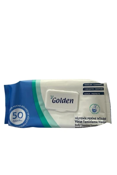 Golden Hijyenik Perine Bölgesi Vücut Temizleme Havlusu 50'li ürün görseli 1