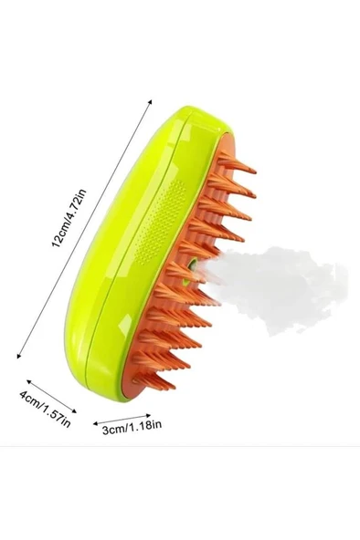 Pet Brush Buharlı Tarak Kedi Köpek Buharlı Yıkama Tarağı ürün görseli 1