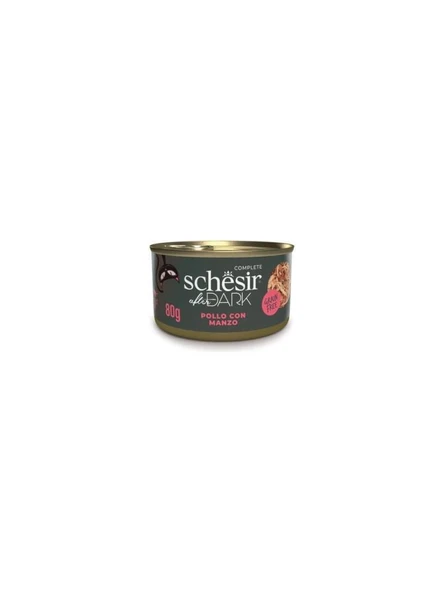 SchesirAfter Dark Tavuk ile Sığır Pate Yetişkin Kedi Konservesi 80g  Skt: 12/2026 ürün görseli 1