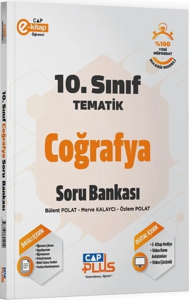 10. Sınıf Coğrafya Tematik Soru Bankası Çap Yayınları ürün görseli 1