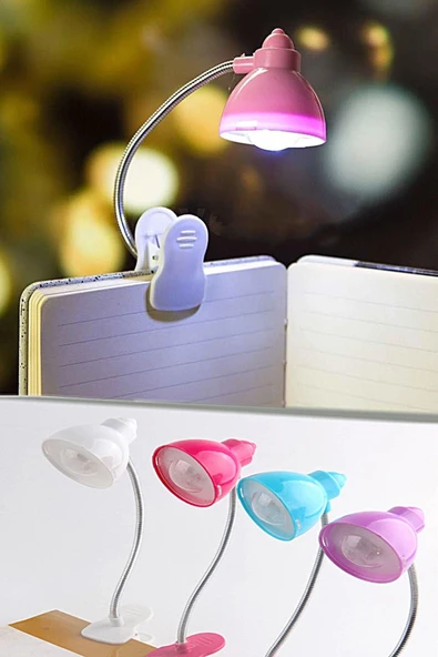 Masaüstü Klipsli Bükülebilir Kitap Okuma Led Işık - Resim 4