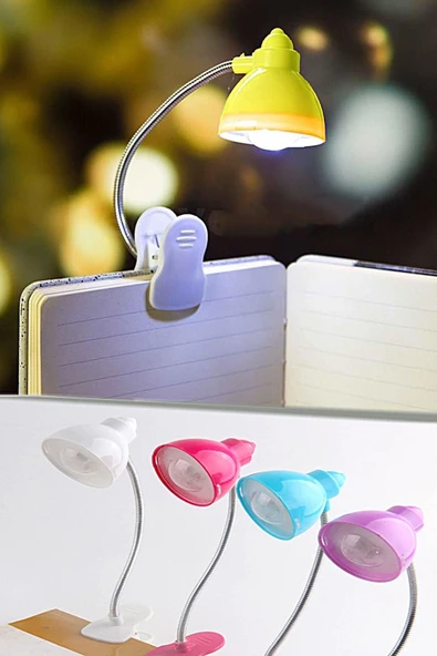 Masaüstü Klipsli Bükülebilir Kitap Okuma Led Işık - Resim 2