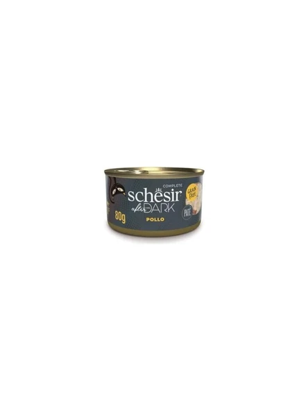 Schesir After Dark Tavuk Pate Yetişkin Kedi Konservesi 80g  Skt: 12/2026 ürün görseli 1
