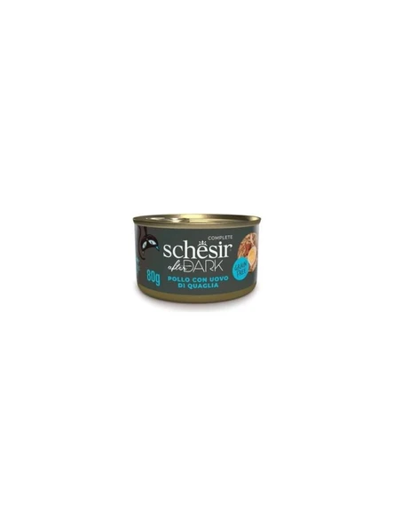 Schesir AfterDark Tavuk ile Bıldırcın Yumurtası Pate Yetişkin Kedi Konservesi 80g  Skt: 03/2027 ürün görseli 1