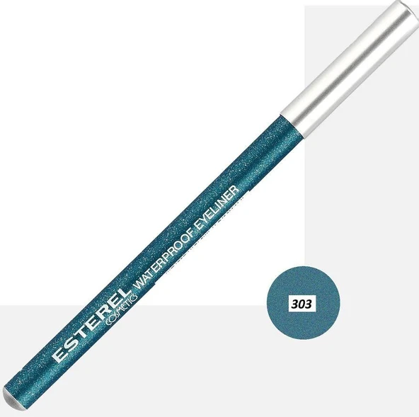 Esterel Waterproof Eyeliner No: 303 Simli Açık Mavi ürün görseli 1