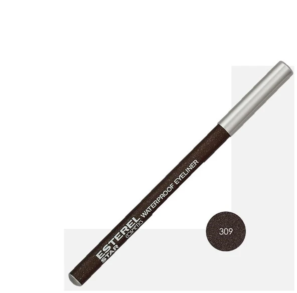 Esterel Waterproff Eyeliner No: 309 Simli Kahverengi ürün görseli 1