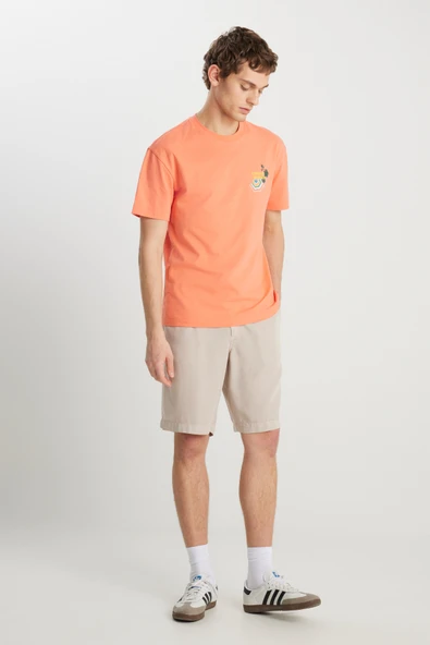 Regular Fit Normal Kesim Normal Bel Taş Rengi Yumuşak Dokulu Şort Wrangler ürün görseli 1