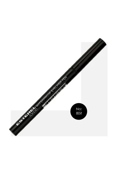 Esterel Waterproff Kalem Eyeliner No: 802 Siyah İnce Uç ürün görseli 1
