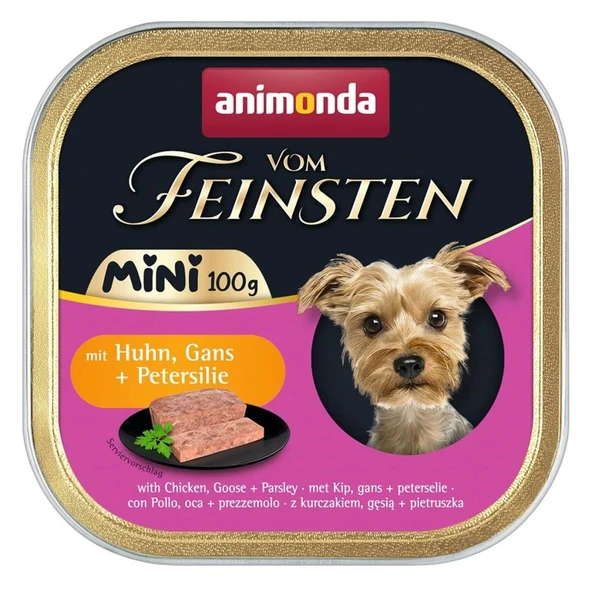 Animonda Tavuk ve Kaz Etli Mini Irk Yetişkin Köpek Konservesi 100 Gr Skt : 02/2027 ürün görseli 1