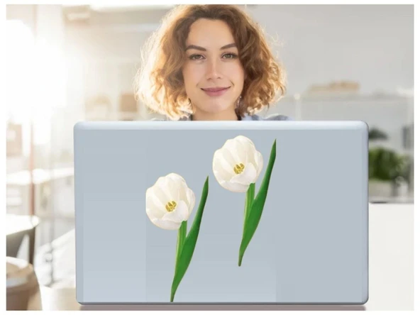 2 ADET DEFTER STİCKER,LAPTOP STİCKER ÇİÇEKLİ PVC 70X50X0,5CM ürün görseli 1