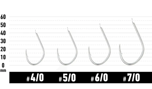 VANFOOK JH-30 JIGEN HYPER SILVER 7P #5/0 - Resim 2