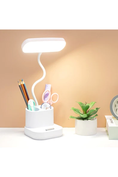 Yussraw Şarjlı 40 Led Çalışma Okuma Işığı Kademeli Masa Lambası Ayarlanabilir Renk Tonu Ve Parlaklık ürün görseli 1