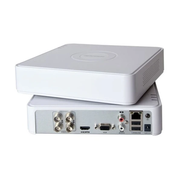 Hikvision DS-7104HGHI-M1 4 Kanal H.265 Pro+ Dahili Ses Desteği 1 Sata Hibrit Kayıt Cihazı ürün görseli 1