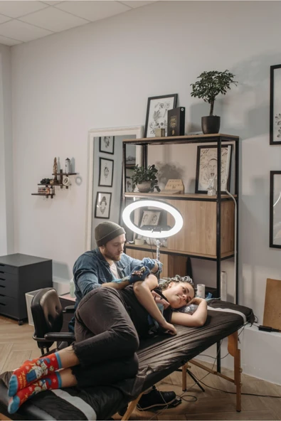 Yussraw Mega Boy Ring Light Youtuber Makyaj Güzellik 5500k 48w Kuaför Kit Çantalı Ve Kumandalı 18 Inç Işık ürün görseli 1