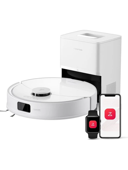 Roborock Q8 Max Pro Plus Beyaz Çöp İstasyonlu Akıllı Robot Süpürge ürün görseli 1