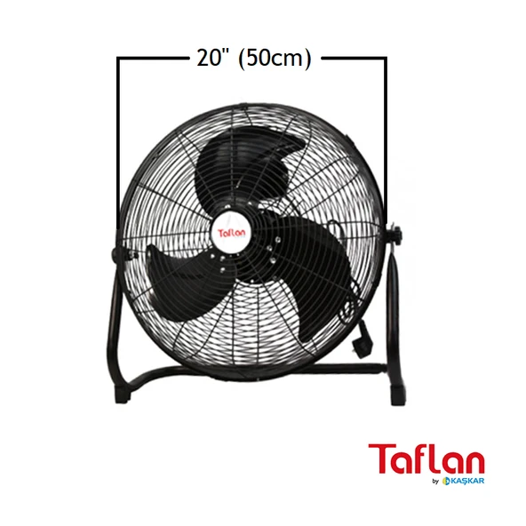 TAFLAN - KAŞKAR TX-20-F (FF500A) SANAYİ TİPİ 130W YER VANTİLATÖRÜ 20'' ürün görseli 1