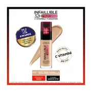 Loreal Paris Uzun Süre Kalıcı Fondöten - Infaillible 24h Fresh Wear 120 Vanilla 30 ml ürün görseli 1