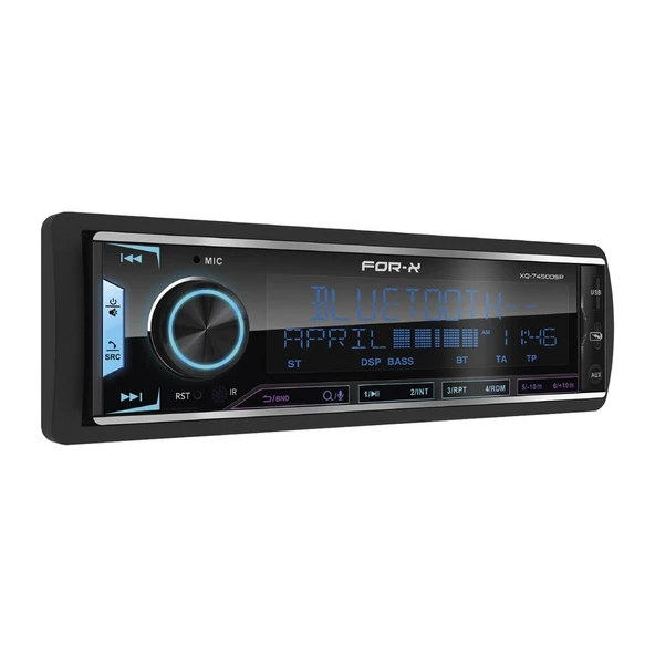 For-X Xq-7450dsp Oto Teyp 4x100 4 Kanal Amfi Çıkış 4v ürün görseli 1