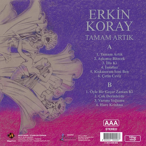 Erkin Koray Tamam Artık - Siyah Plak ürün görseli 1