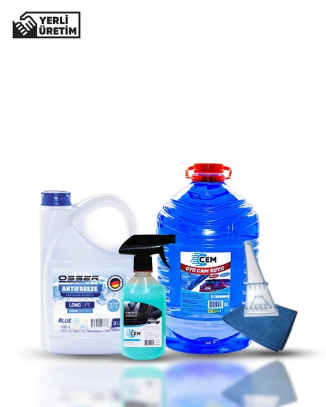 CEM CAR CARE Ultra Kışlık Oto Bakım Seti 5 Parça Mikro Fiber Bez Hediye ürün görseli 1