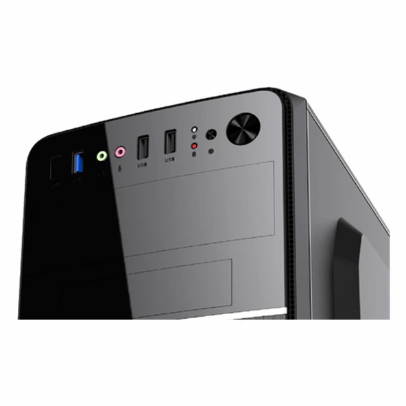 Vento TML117 300W USB 3.2 mATX Micro Tower Siyah Kasa - Resim 3