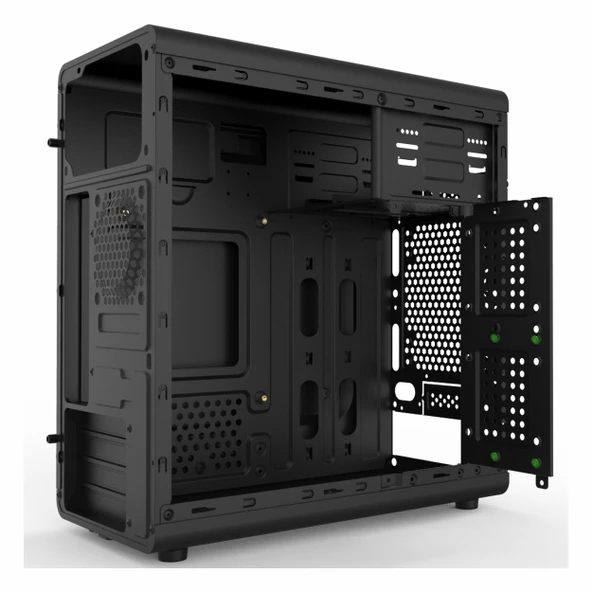 Vento TML117 300W USB 3.2 mATX Micro Tower Siyah Kasa - Resim 4
