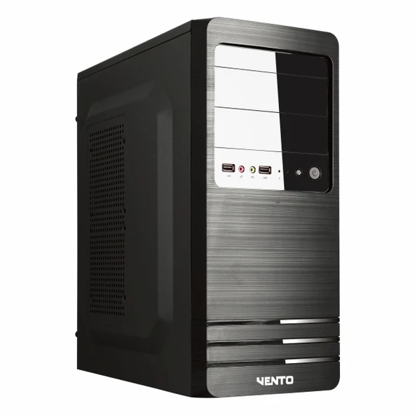 Vento VS114F 300W USB 3.2 ATX Mid Tower Siyah Kasa ürün görseli 1