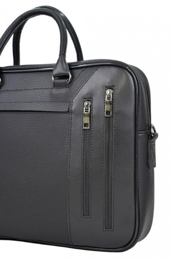 15.6" Siyah Laptop Evrak Çantası - Resim 3