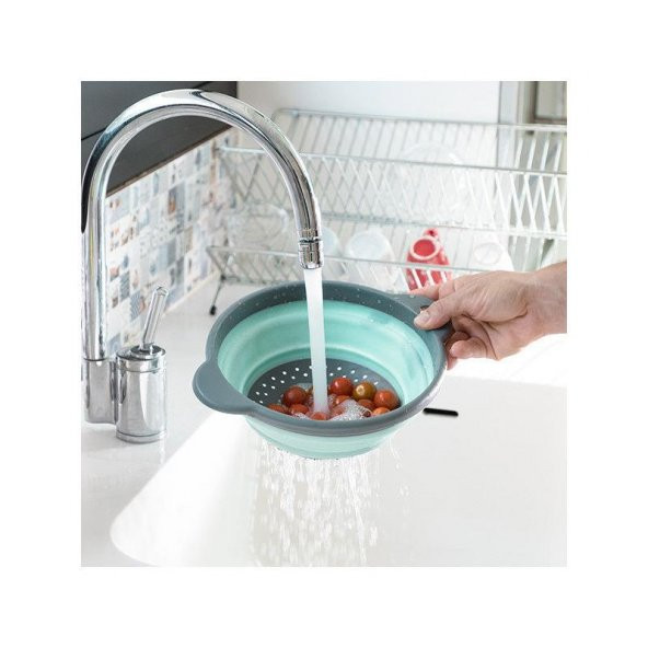 Galeri Kristal KPM Katlanır Süzgeç 23 cm Çift Kulp ürün görseli 1