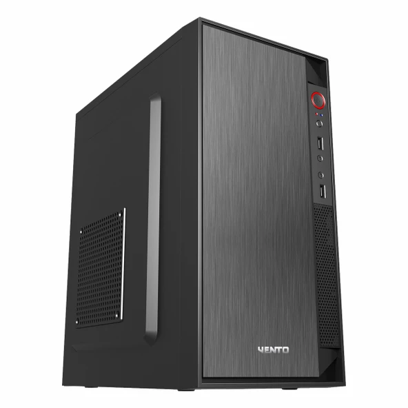 Vento VS119S 300W USB 3.2 mATX Micro Tower Siyah Kasa ürün görseli 1