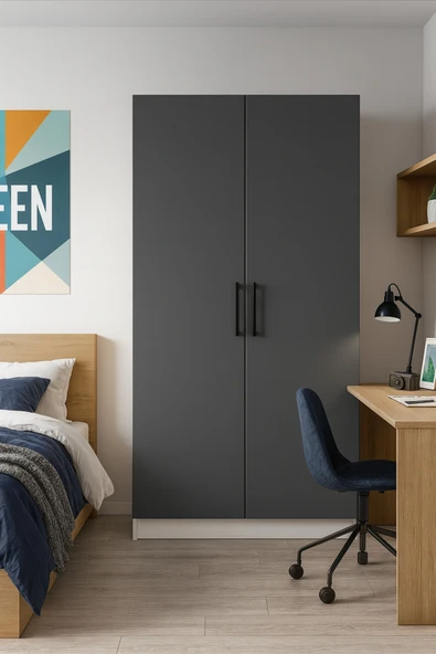DEMEZLER MOBİLYA Modern 2 Kapaklı Gardırop ürün görseli 1