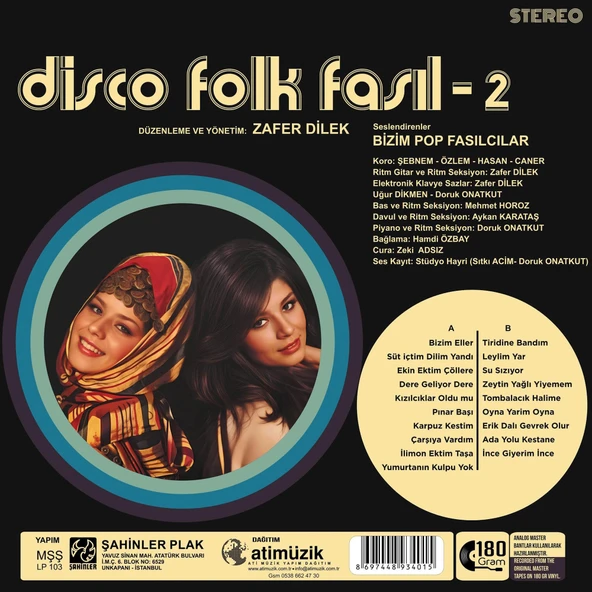 Zafer Dilek Disco Fasıl Vol.2 - Plak - Resim 2