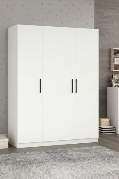 DEMEZLER MOBİLYA Modern 3 Kapaklı Gardırop ürün görseli 1
