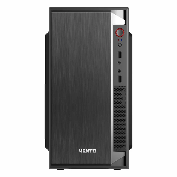 Vento VS119S 300W USB 3.2 mATX Micro Tower Siyah Kasa - Resim 2