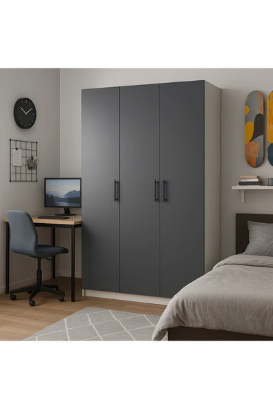 DEMEZLER MOBİLYA Modern 3 Kapaklı Gardırop ürün görseli 1