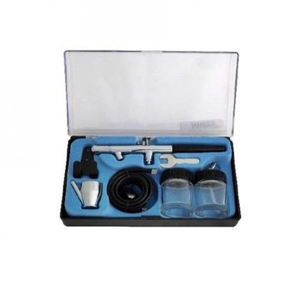 Muzi ABS128 Airbrush Set Pistole Boya Tabancası ürün görseli 1