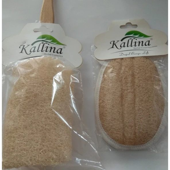 Kallina Kabak Lifi Sırt (Sopalı) +Yüz Kesesi (2'li) ürün görseli 1