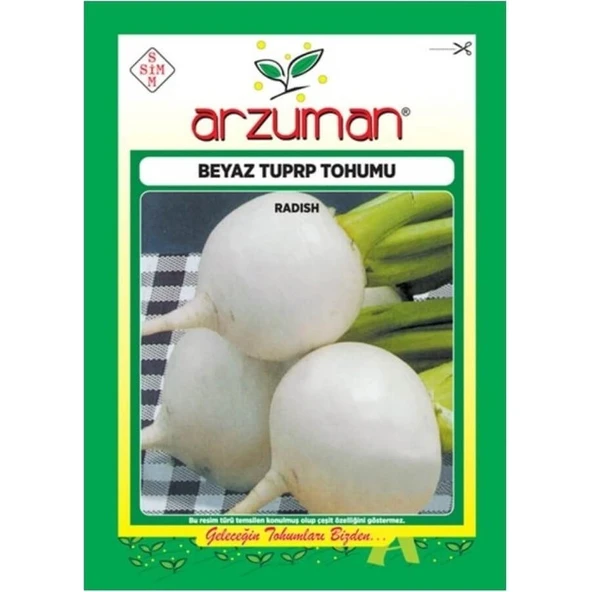 Arzuman Beyaz Turp Sebze Tohumu ürün görseli 1