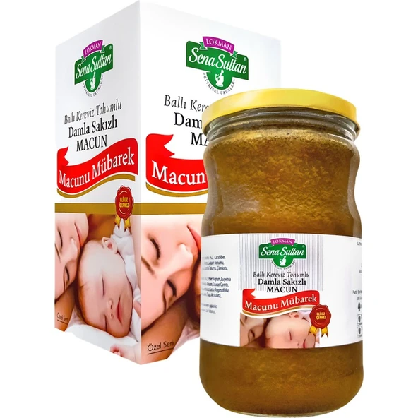 Lokman Sena Sultan Glikozsuz Macunu Mübarek Ballı Kereviz Tohumlu Damla Sakızlı  Bitkisel Karışımlı Macun 800 gr ürün görseli 1