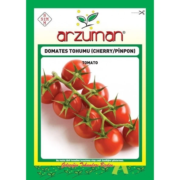 Arzuman Domates Tohumu (Cherry - Pinpon) ( 250 Adet Tohum) ürün görseli 1