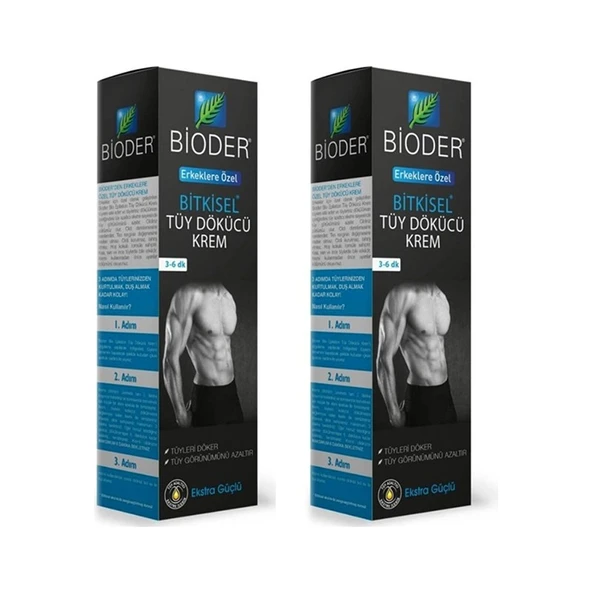 Bioder Erkeklere Özel Tüy Dökücü Krem 100 ml 2'li ürün görseli 1