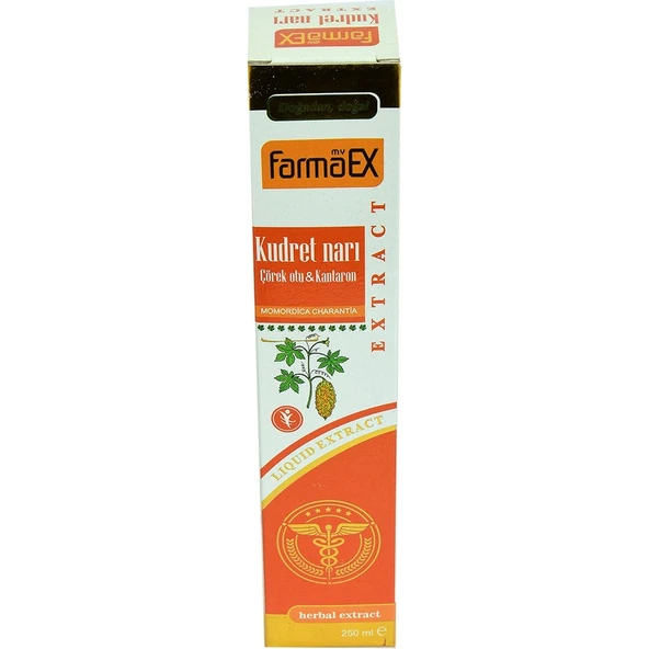Yeşil Naturel Farmaex Kudret Narı Çörek Otu Kantaron Bitkisel Alkolsüz Ekstrakt 250 ml ürün görseli 1