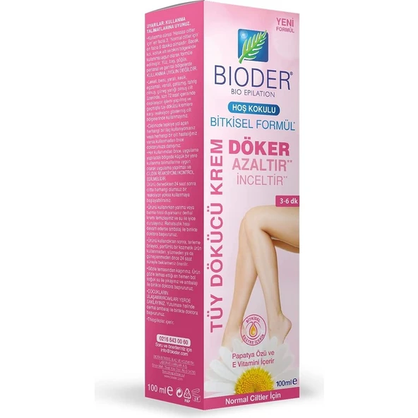 Bioder Kadınlara Özel Normal Ciltler Için Tüy Dökücü Krem 100 ml ürün görseli 1