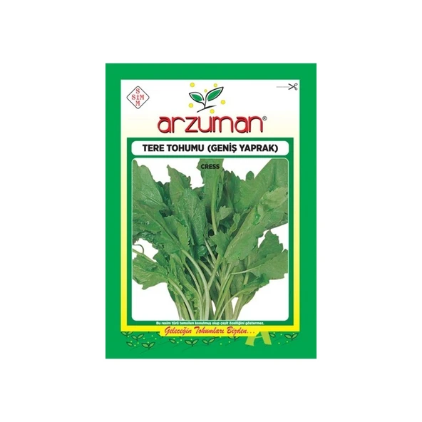 Arzuman Bahceziraat Arzuman Tere Otu Sebze Tohum Geniş Yaprak 25 gr ürün görseli 1