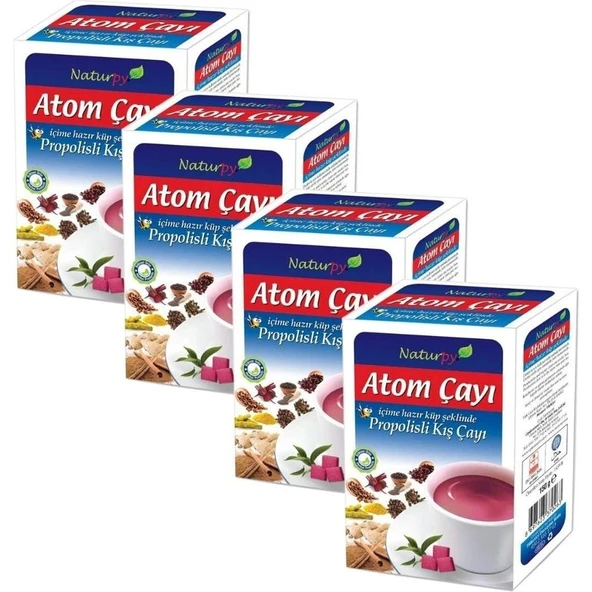 Naturpy Atom Propolisli Küp Kış Çayı 150 gr x 4 Adet ürün görseli 1