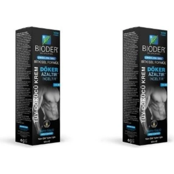 Bioder Cildi Nemlendirici Erkeklere Özel Tüy Dökücü 100 Ml*2 Adet ürün görseli 1