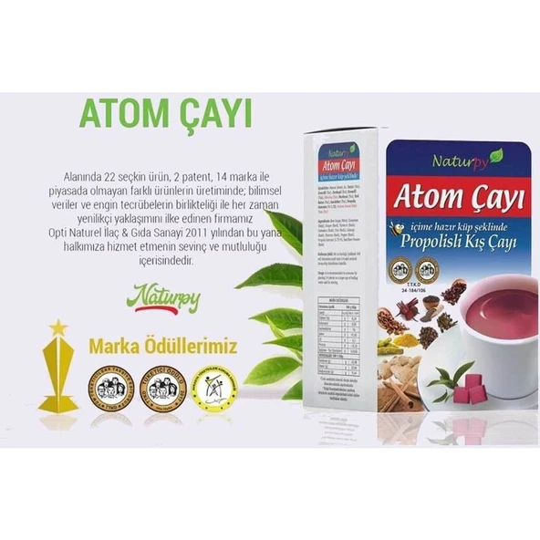 Naturpy Propolisli Atom Çayı 150 gr ürün görseli 1